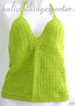 Fantasy fashions, womens apparel, beach wear, island clothing, crochet shirt, halter top   