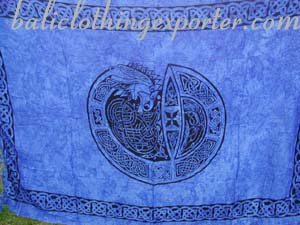 Celtic art sarong, beach wear, symbol designed wrap, summer sarongs, wrap  dress, resort fashions