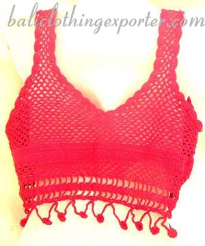 Halter top fashion, crochet bra tops, ladies active wear apparel, resort clothing, thread art club wear  