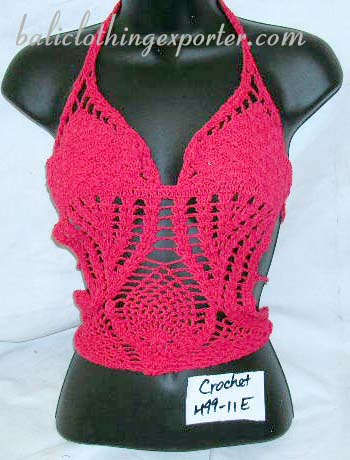 Backless summer shirt, embroidery fashions, ladies crochet bali apparel, designer leisure wear, tropical clothing, beach wear  
