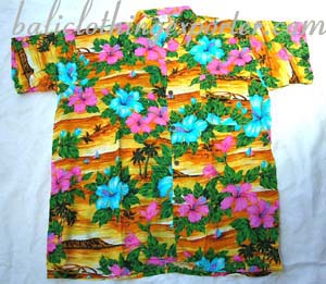 Casual wear shirt, mens aloha shirts, fantasy wear, tropical clothing, flower print tops, tahiti apparel
