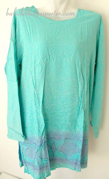 Print pattern apparel, crafted bali style shirt, active wear, summer urban clothing, ladies fashion shirt