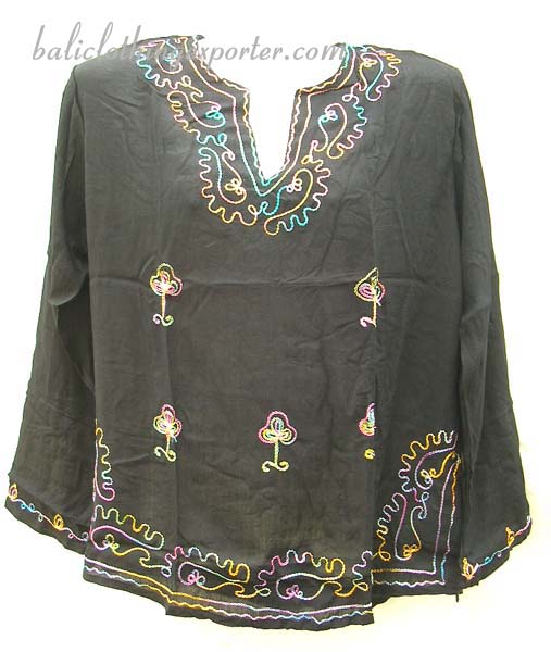 Thread art fashion wear, summer apparel, Caribbean shirt top, handcrafted beach wear, casual apparel, leisure clothing
