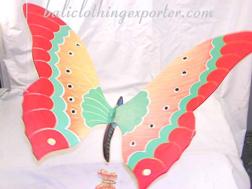 Handcrafted bali hangings, ceiling decoration, butterfly designs, arts and crafts, unique gift, painted decor