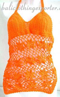 Crochet fashions, sexy tops, ladies summer apparel, crafted clubwear, fantasy clothing   