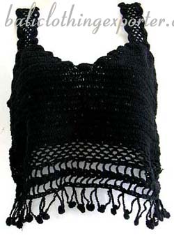 Fantasy knit wear, needle work fashions, ladies crochet tops, sports apparel, beach clothing   