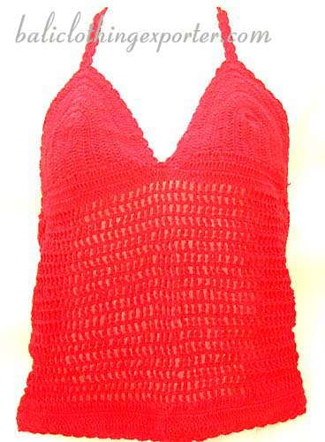 Needle work fashions, ladies active wear, sexy beach halter top, resort apparel, sports clothing  