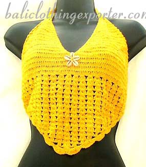 Sexy halter top, ladies crochet resort wear, hawaiian fashion wear, active beach clothing, crafted island apparel, club wear, embroidered shirt  