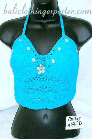 Fantasy resort wear, womens bali fashions, summer crochet apparel, tropical island wear, crafted beach clothing, knitted active wear  