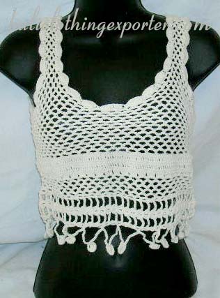 Batik fashion shirt, crochet club wear, resort clothing, ladies knit wear, active wear apparel, halter top, urban fashions  