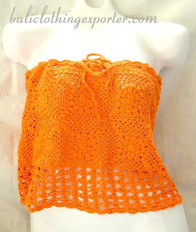 Summer clothing, high style crochet wear, beach apparel, club wear, sexy fashions, ladies tube tops, crochet shirt  