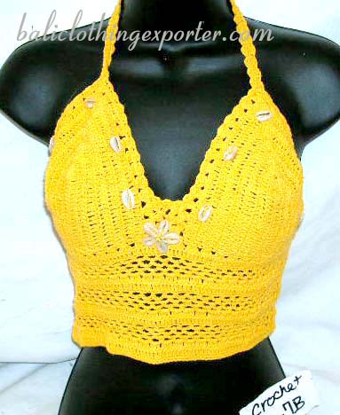 Beach wear, tank top, tankini, bali fashion shirt, thread art apparel, club wear, ladies apparel  